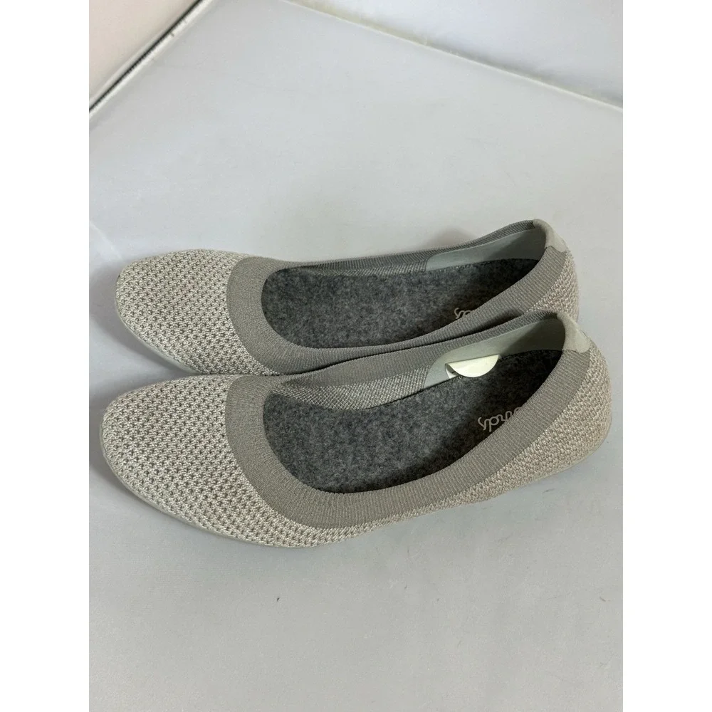 Allbirds Tree Breezers Ballet Flats Gray Casual Slip On Shoes Sz 7